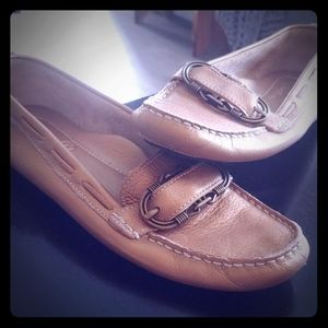 Cole Haan Gold Loafers